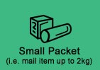 Small Packet (i.e. mail item up to 2kg)